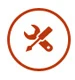 Icono de herramientas para la mejora continua de los procesos.