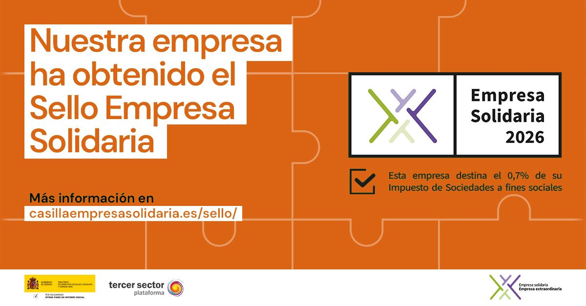 Sello Empresa Solidaria 2026 de PFS Grupo